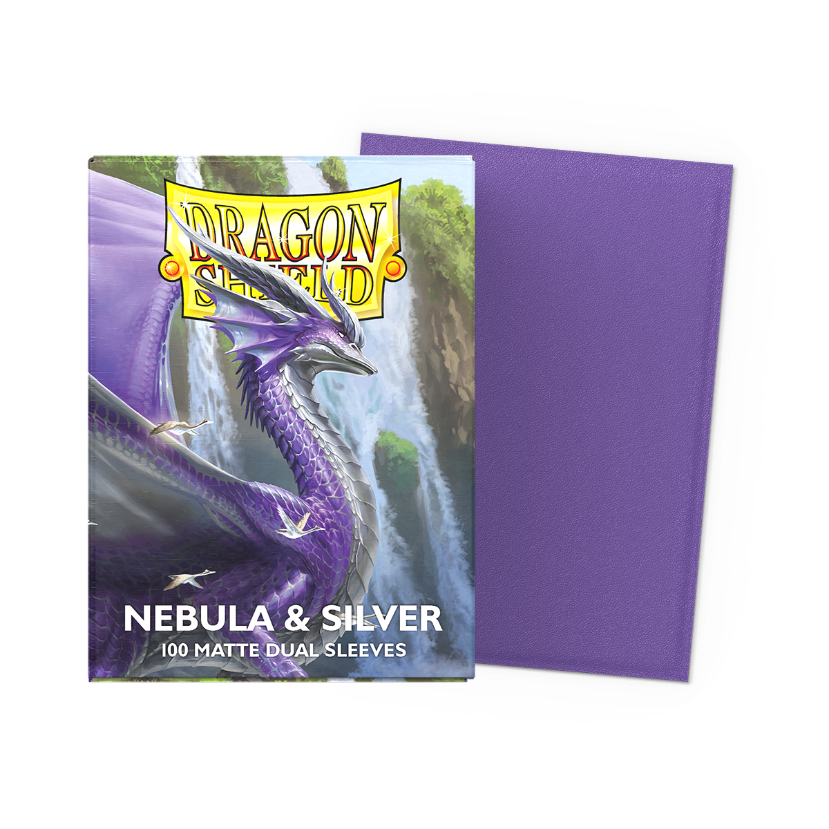 Dragon Shield - DS - Standard Dual Sleeves: Nebula & Silver [Matte] (100 kosov)