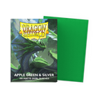 Dragon Shield - DS - Standard Dual Sleeves: Apple Green & Silver [Matte] (100 count)